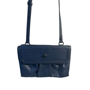 Simply Vera Wang shoulder bag blue gray purse 10"x7"